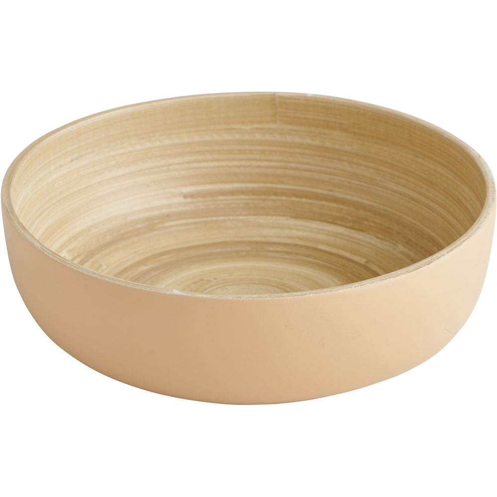 Single Wilko Coloured Bamboo Trinket Dish in Assorted styles Image 3