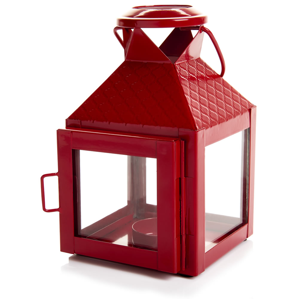 Wilko Lantern Red Small Wilko