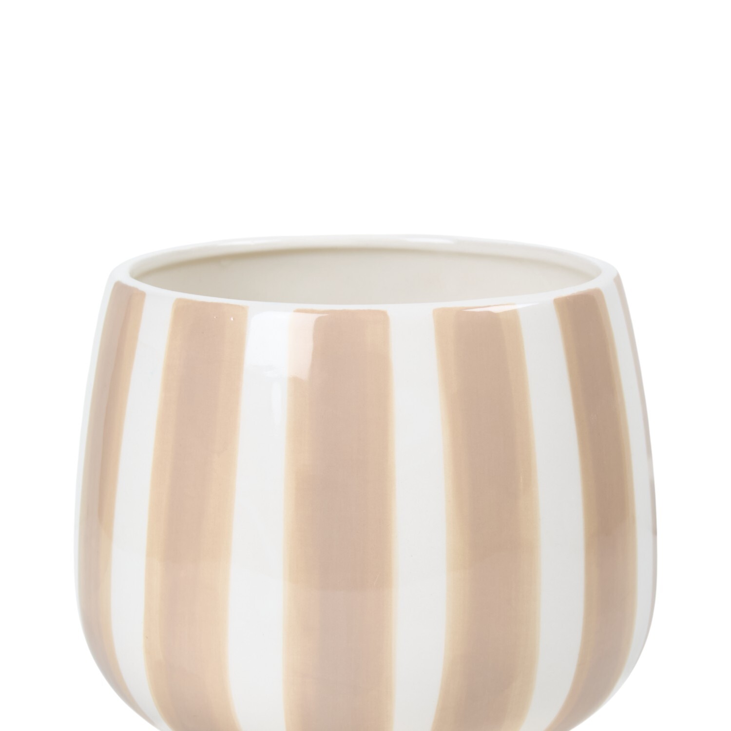 Alma Striped Ceramic Planter Image 4