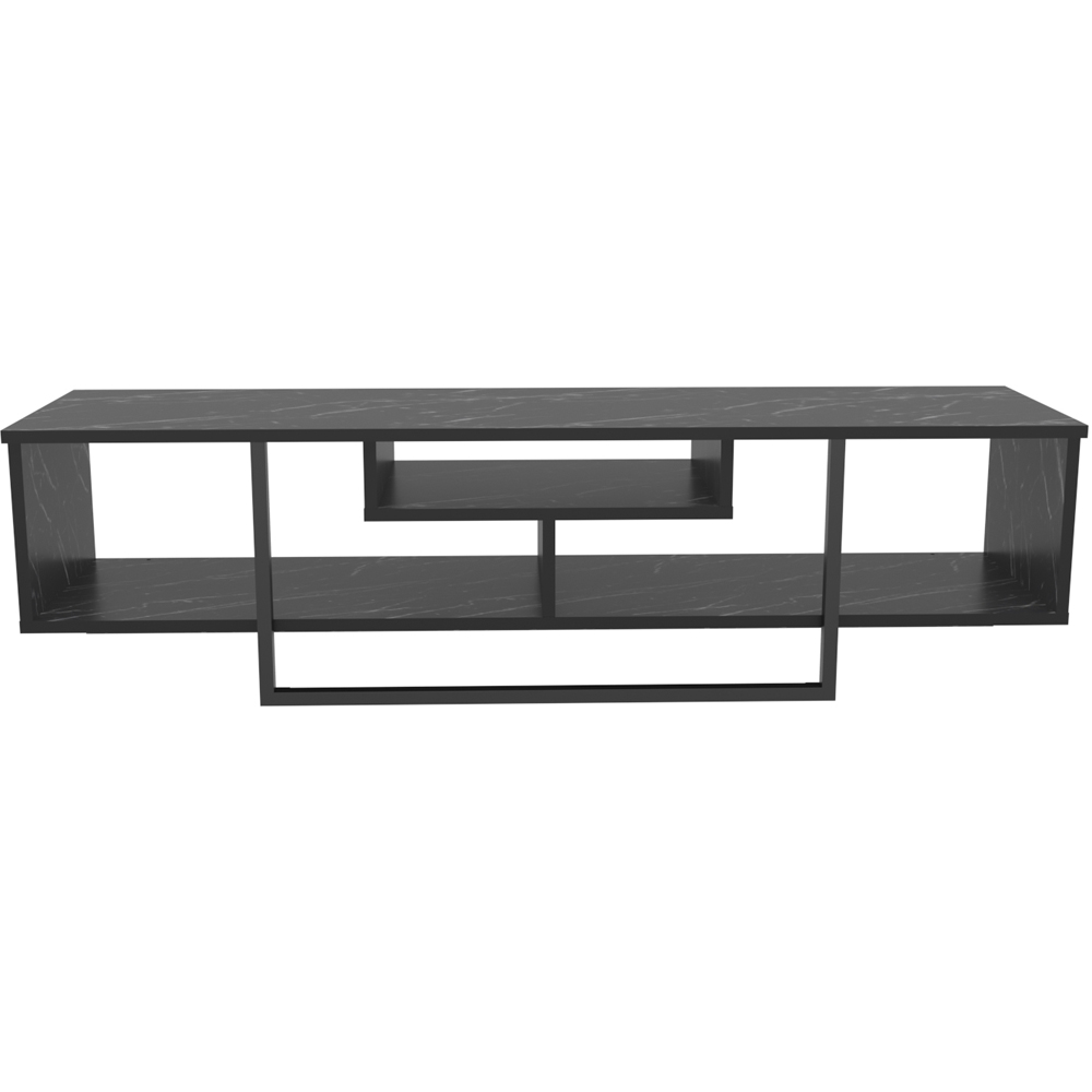 Decorotika Asal 3 Shelf Bendire and Black Modern TV Unit Image 6