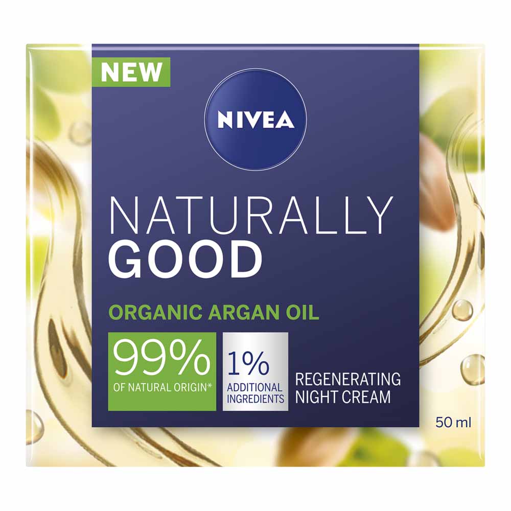 Nivea Naturally Good Argan Night Cream 50ml Image