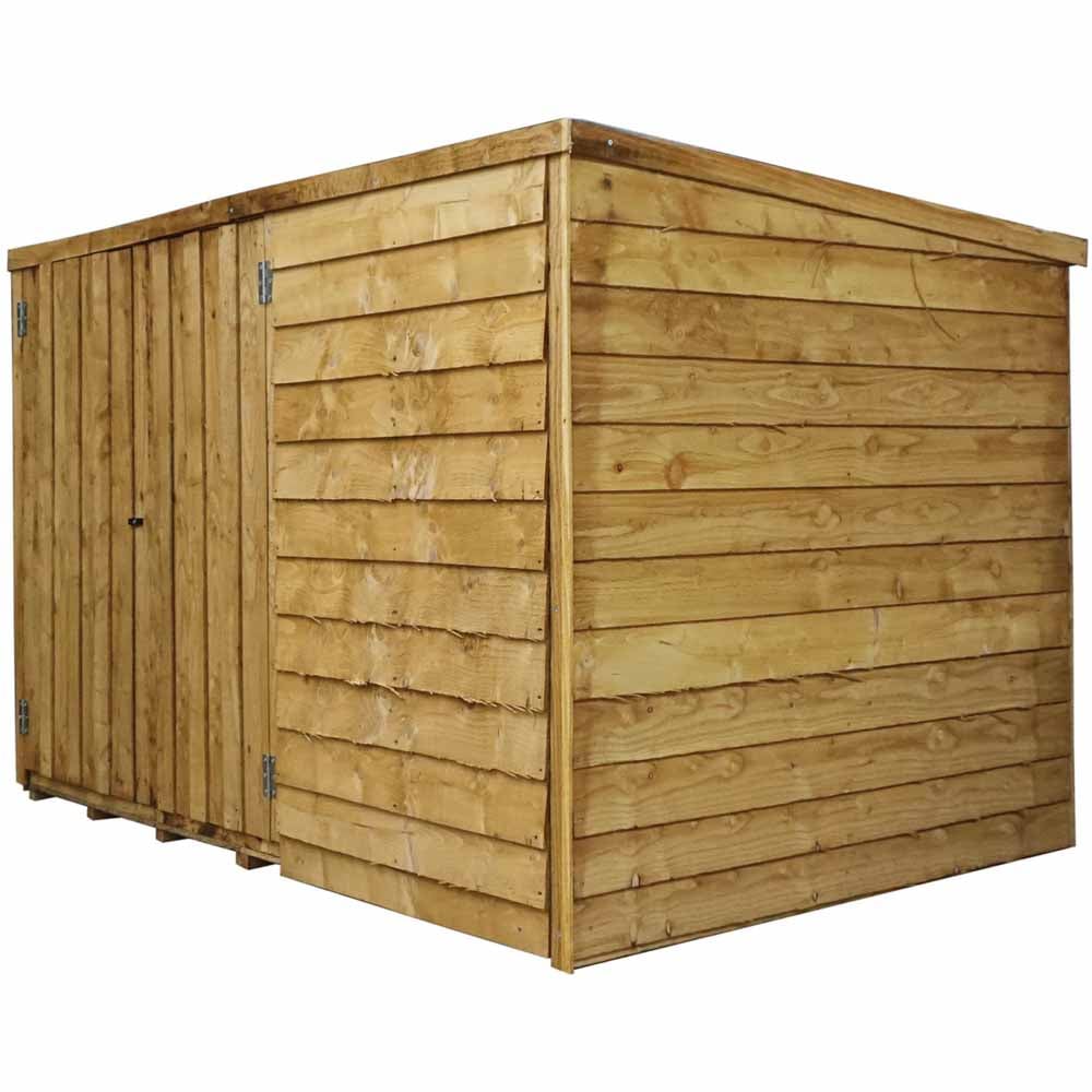 Mercia 3 x 6ft Overlap Pent Bike Storage Shed Image 1