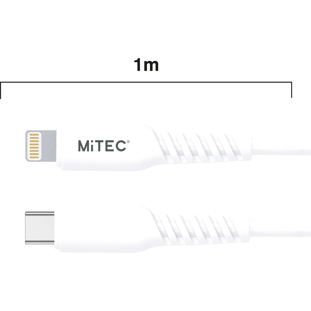 MiTEC MiPOWER 1m Lightning to USB Type C Charge and Sync Cable Image 6