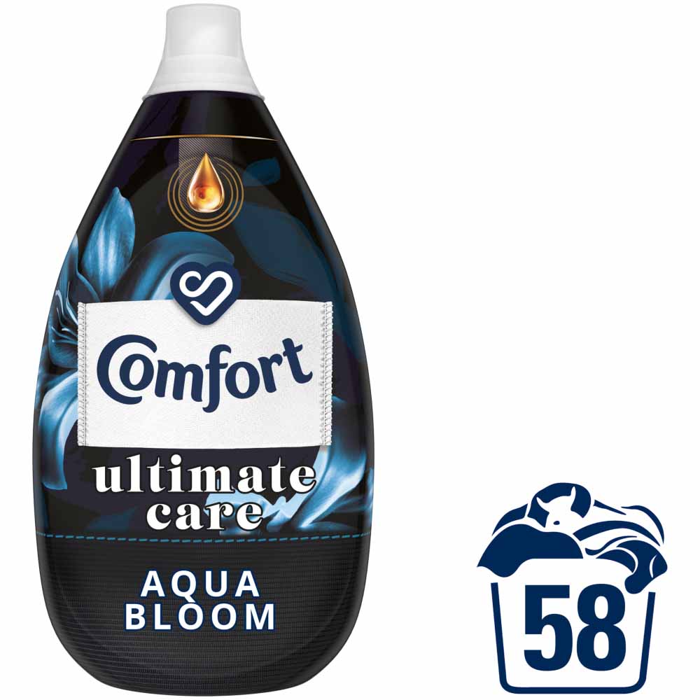 Comfort Aqua Bloom Ultimate Care Fabric Conditioner 58 Washes 870ml Image 1