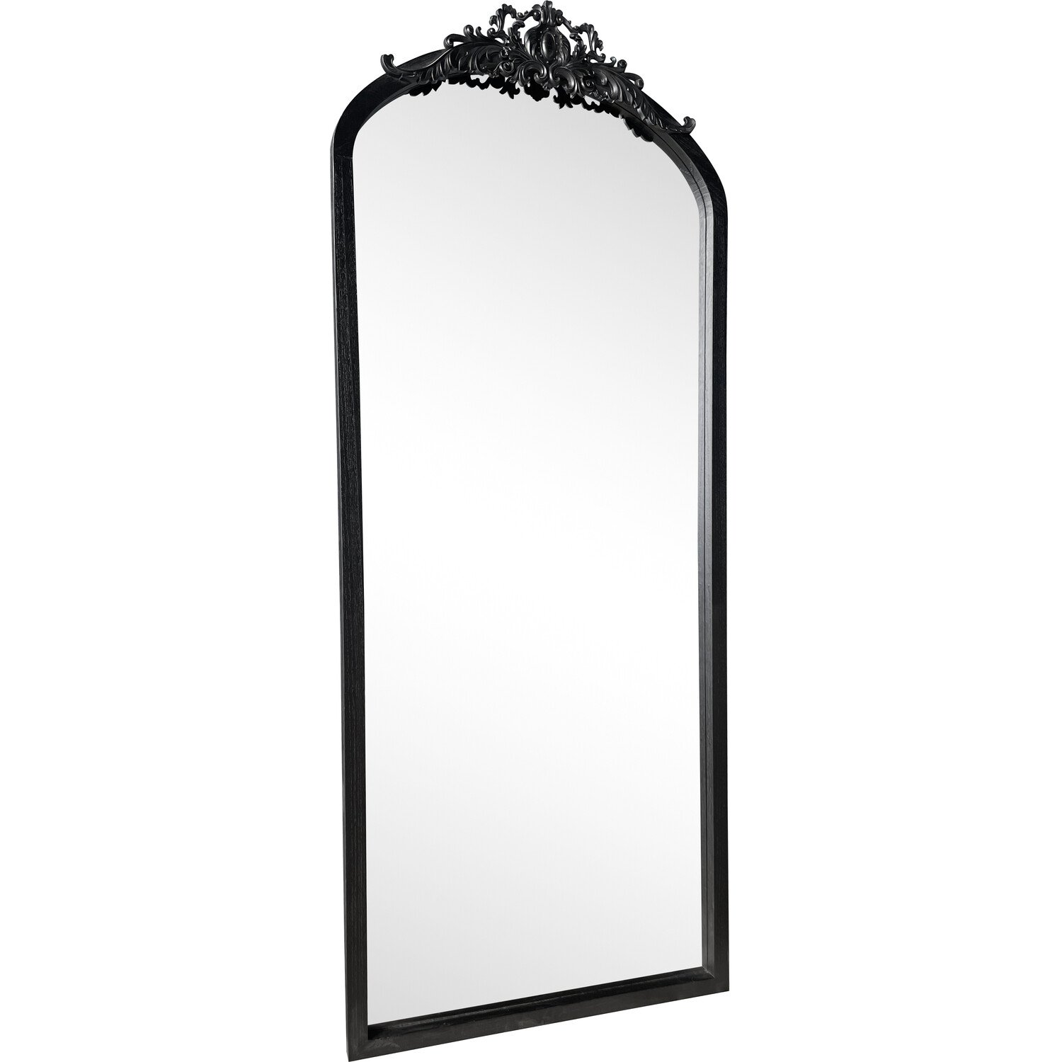Valentina Black Ornate Mirror 183 x 75cm Image 1