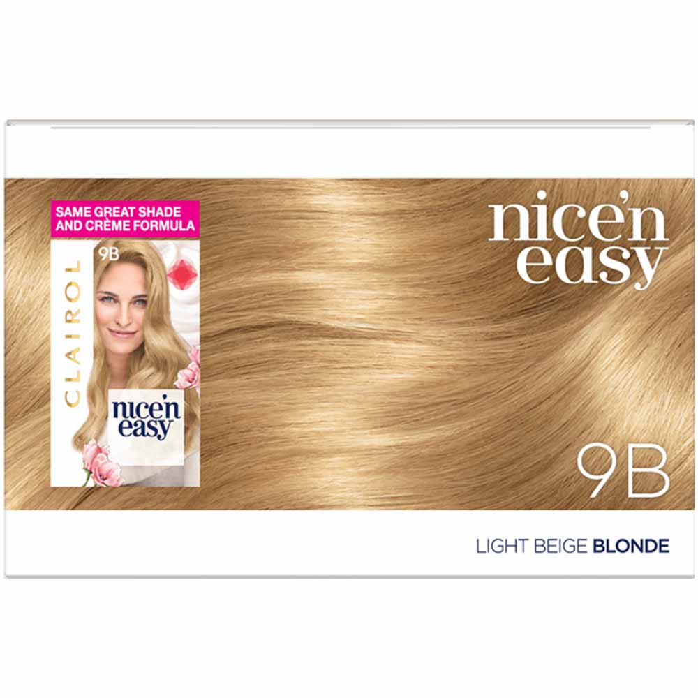 Clairol Nice'n Easy Permanent Hair Dye 4 Light Beige Blonde Image 3