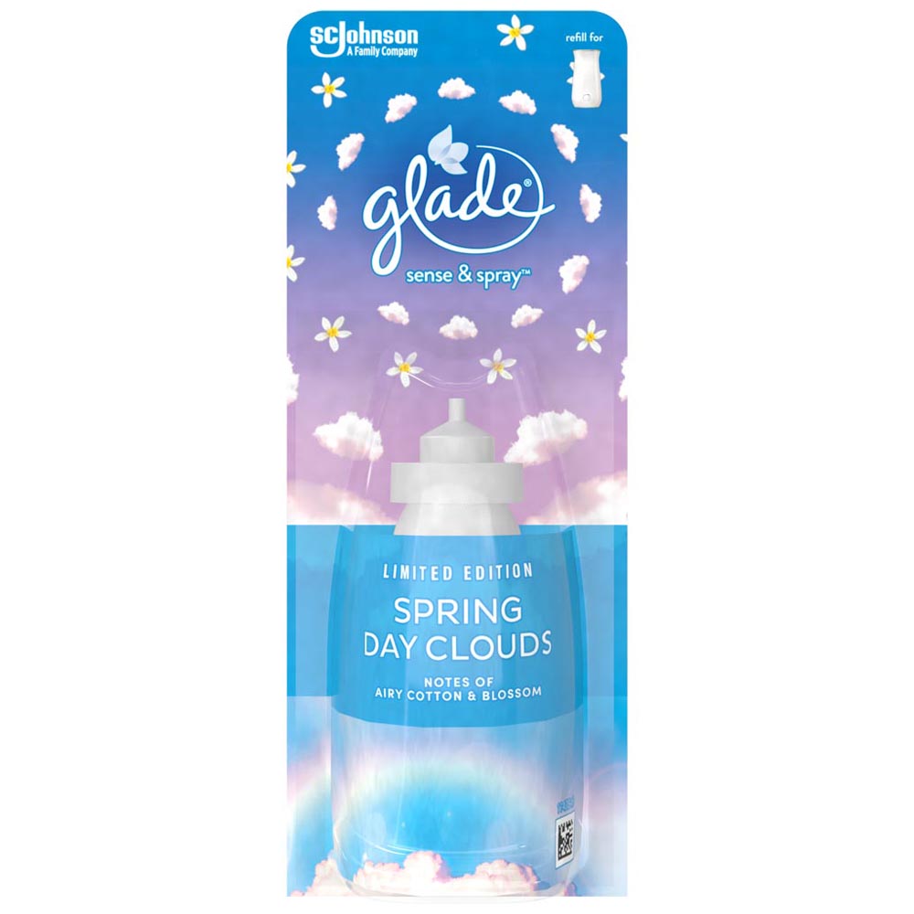Glade Spring Day Clouds Sense and Spray Refill Air Freshener 18ml Image 1