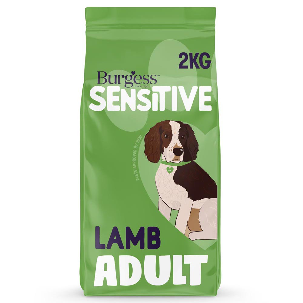 Burgess Sensitive Adult Dog Food Lamb 2kg Image 1