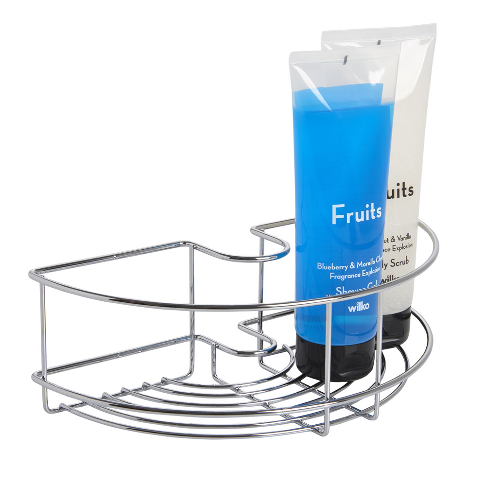 Croydex Easy Fit Shower Riser Rail Basket Wilko