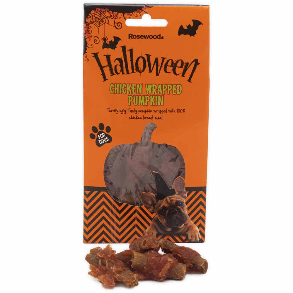 Rosewood Chicken Wrapped Pumpkin Dog Treat Image 1