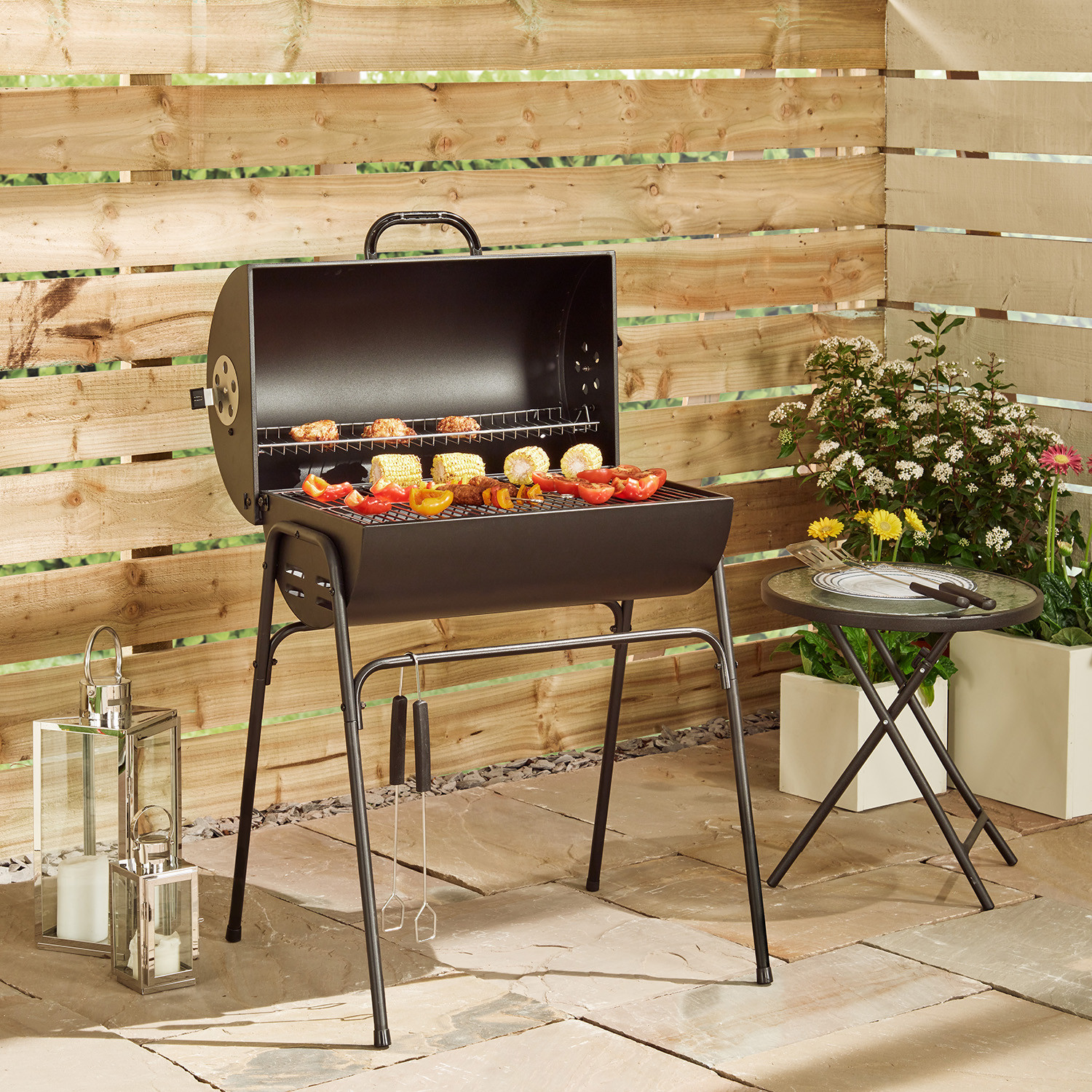 Kansas Charcoal BBQ with Tool Set Image 2