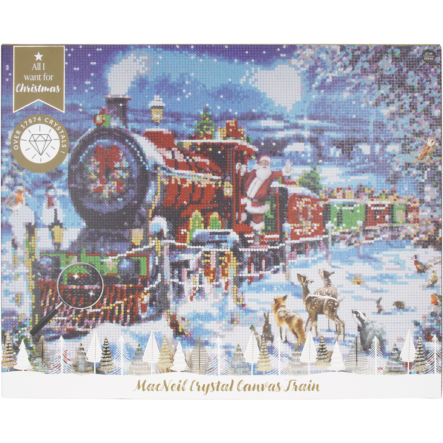 McNeil Crystal Canvas Train KitBlue Image 1