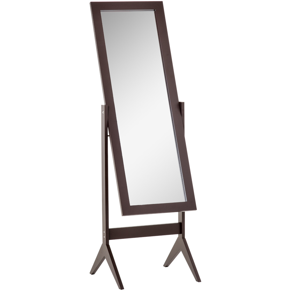 Portland Brown Freestanding Dressing Mirror 148 x 47cm Image 1