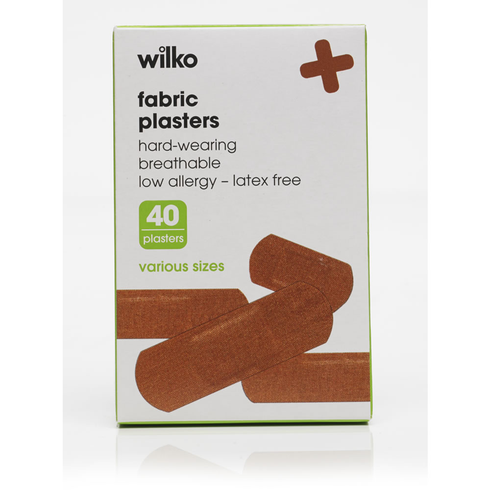 Wilko Fabric Plasters 40 pack Image