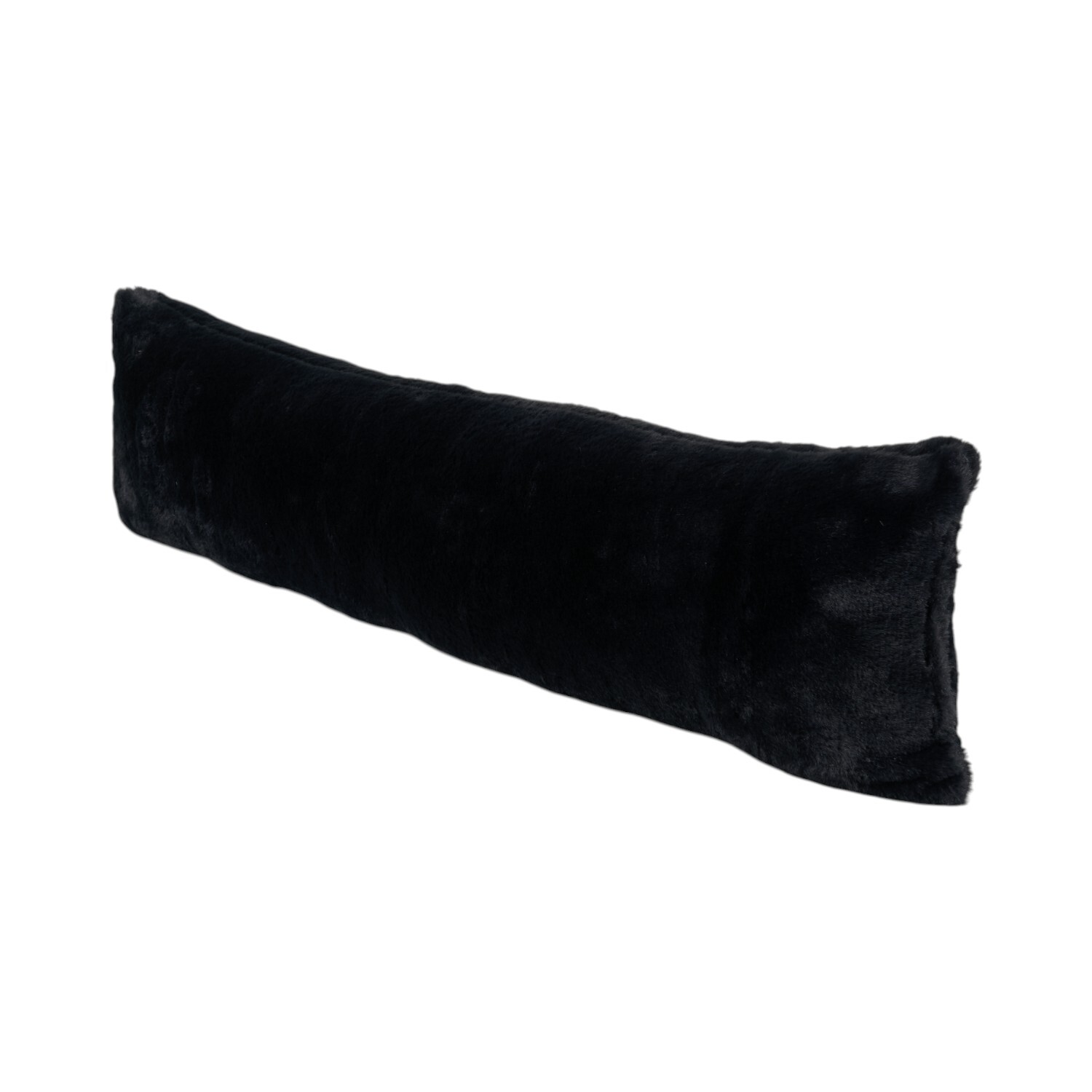 Faux Fur Draught ExcluderBlack Image 3