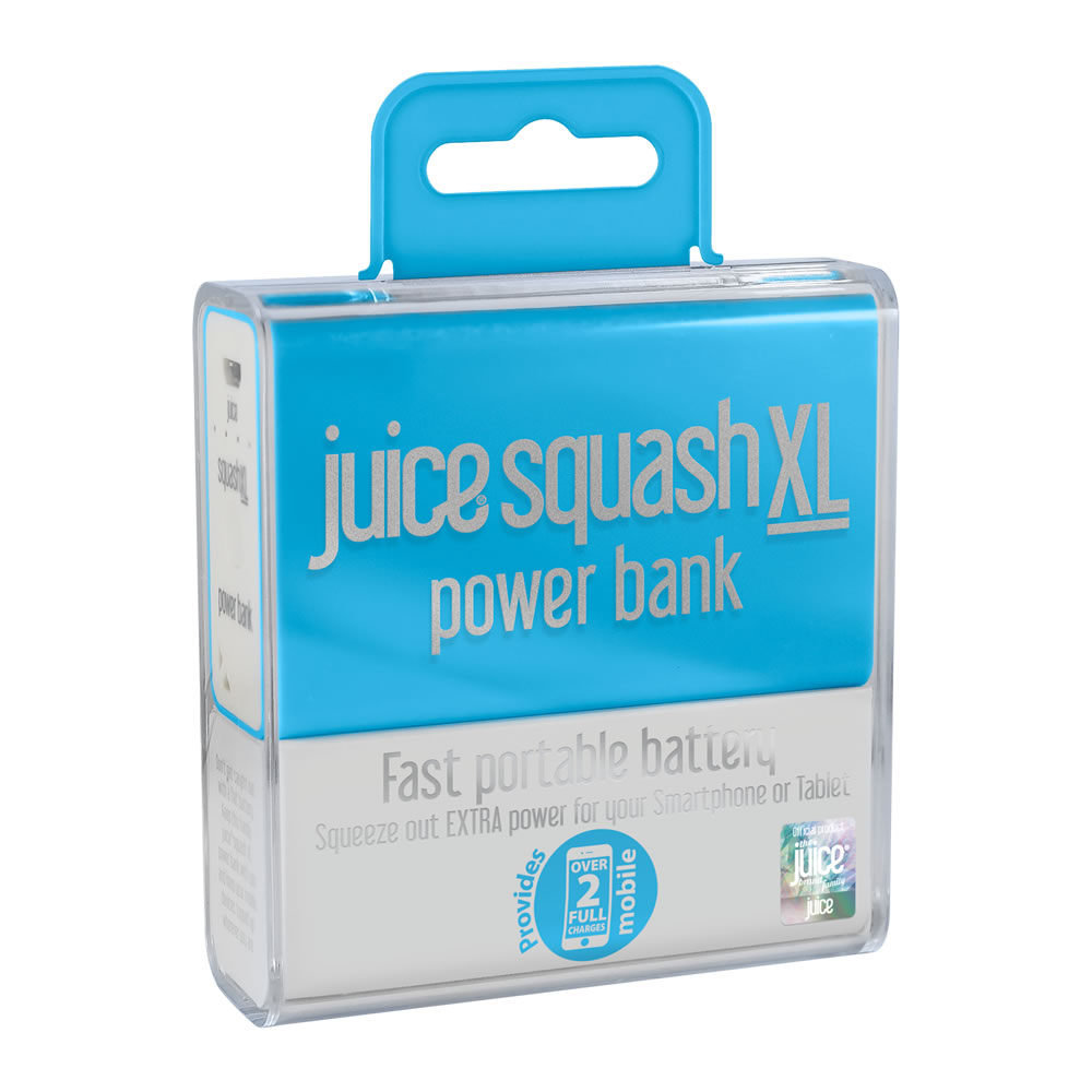 Juice Squash XL Power Bank Aqua 5600mAh Wilko