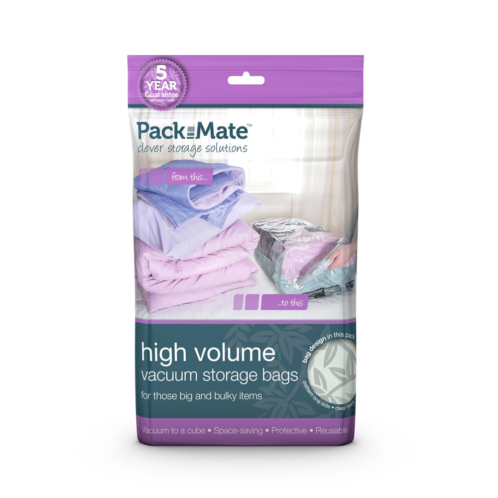 PackMate High Volume Vacuum Storage Bags Large 2 pack Wilko