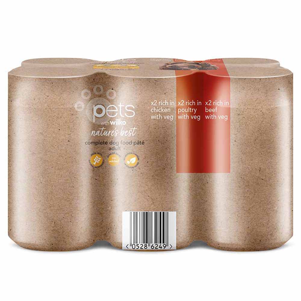 Wilko Natures Best Rich Dog Food Pate 6 x 400g Image 2