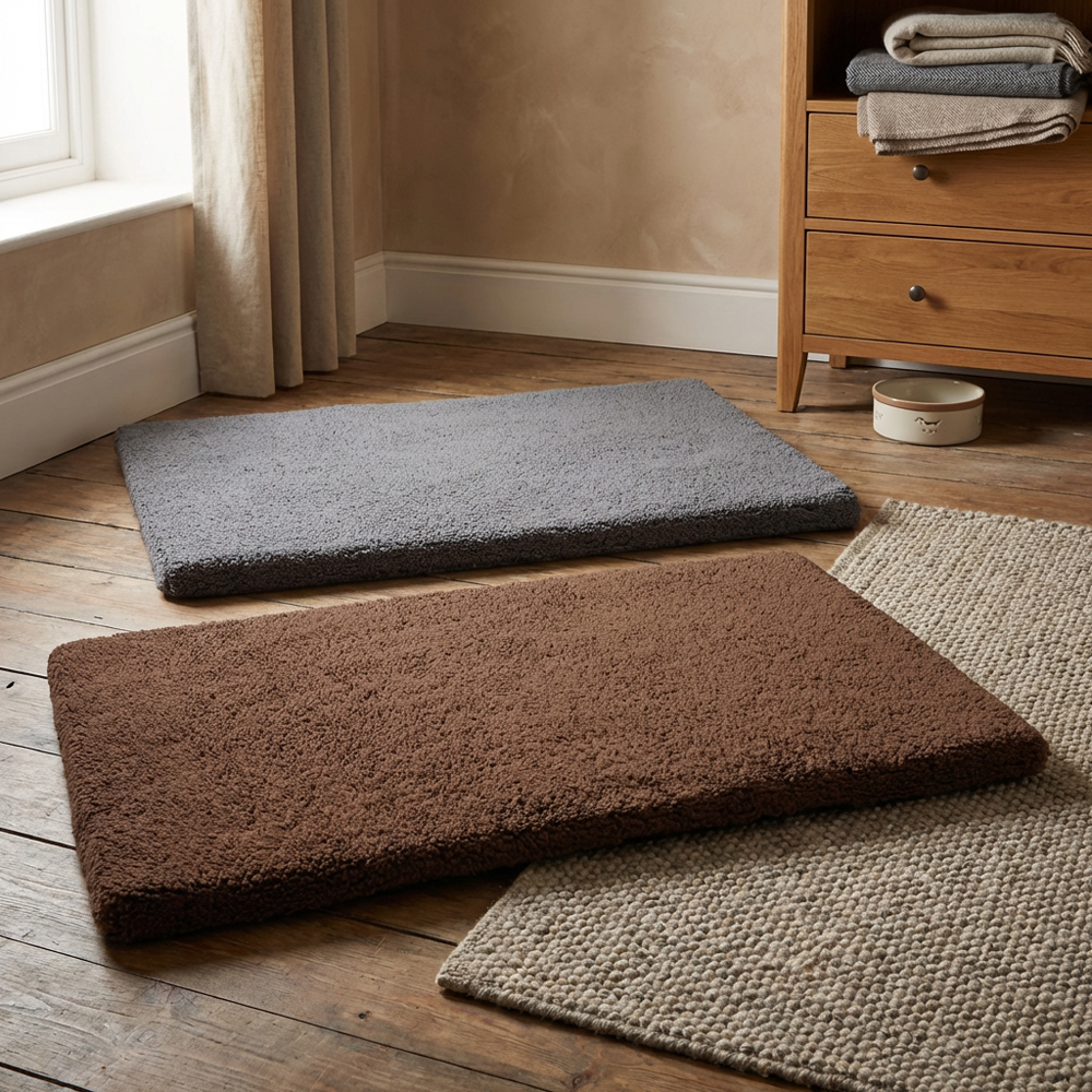 Single Clever Paws Fleece Memory Foam Soft Dog Bed in Assorted styles Image 7