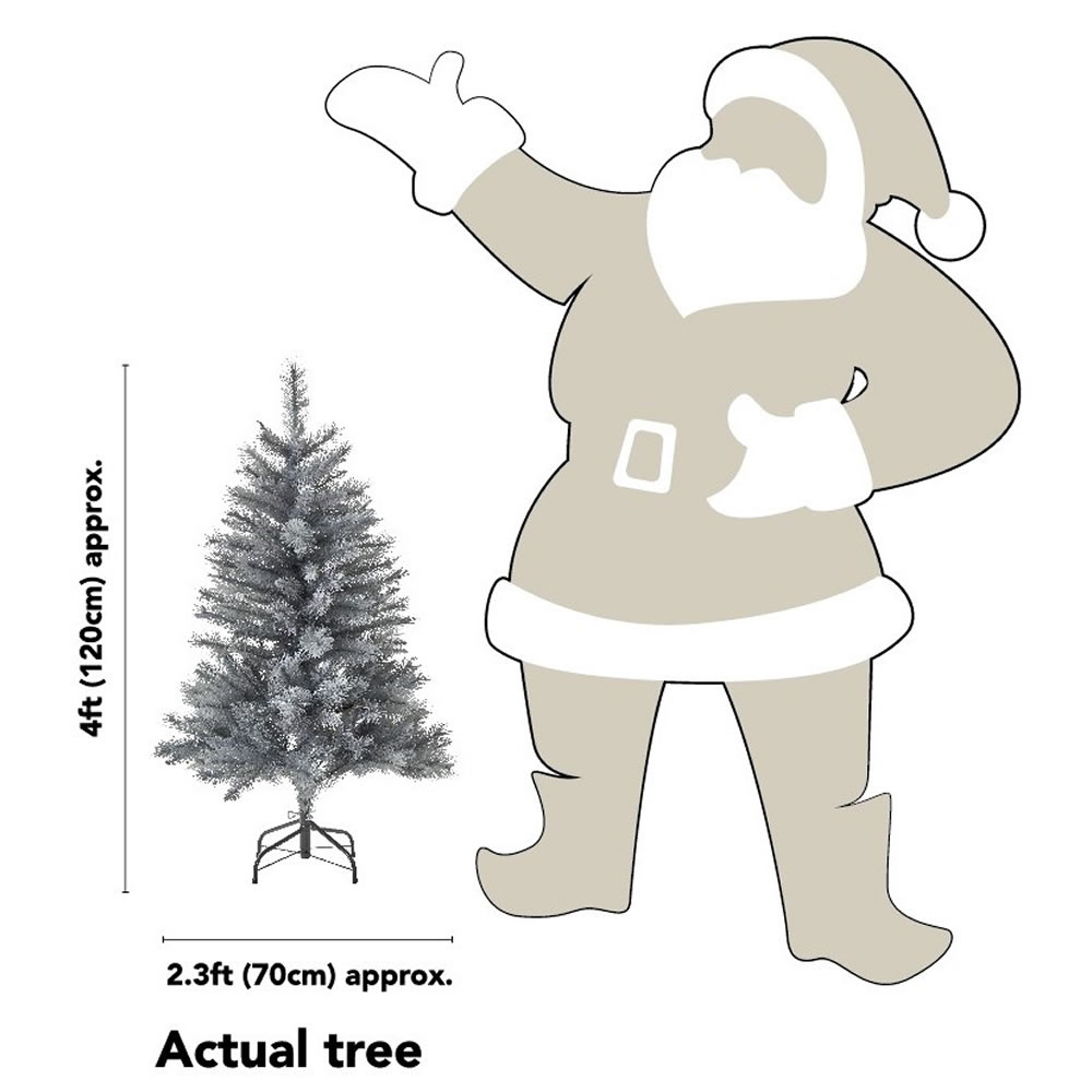 Wilko 4ft Twilight Spruce Artificial Christmas Tree Image 5