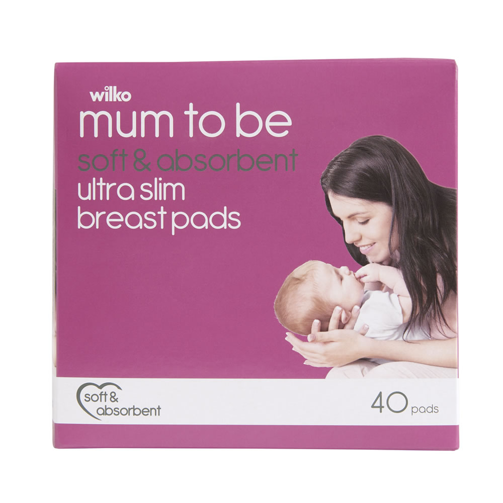 Wilko Mum to Be Ultra Slim Breast Pads 40pk Wilko