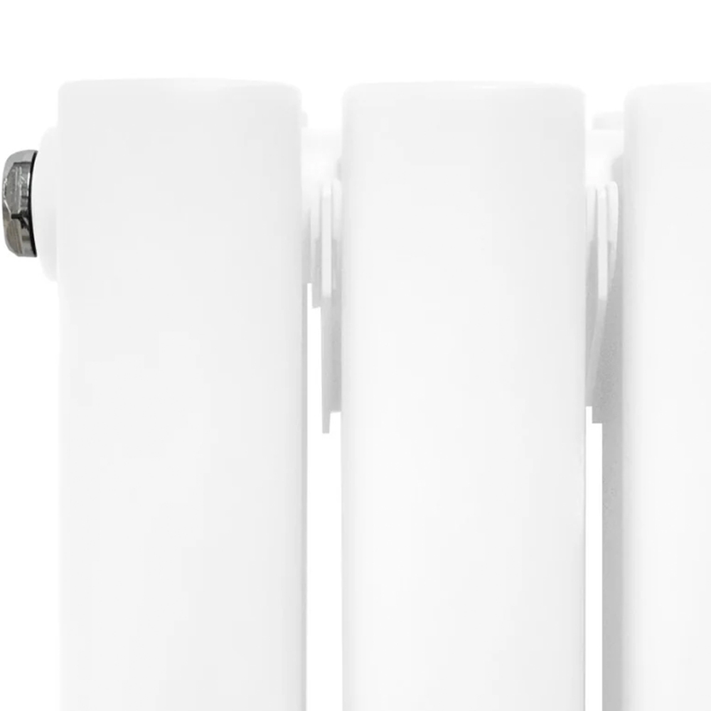 Monster Shop 5009 BTU White Oval Mirror Radiator 1800 x 500mm Image 4