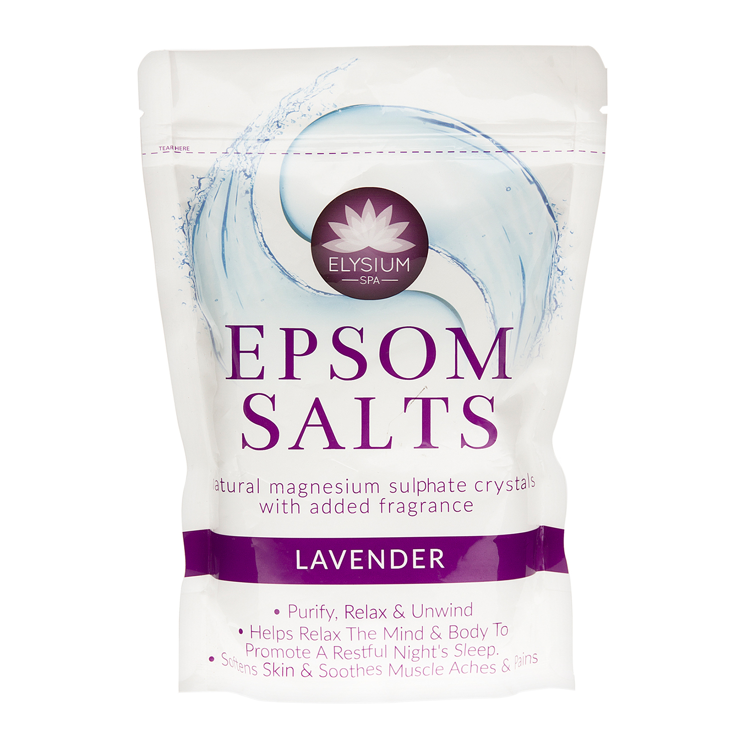 Elysium Spa Lavender Epsom Bath Salt 450g Image