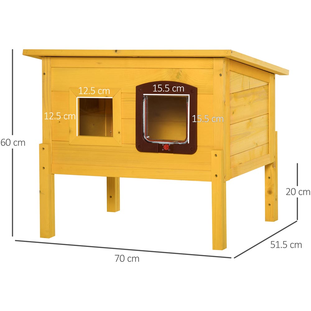 PawHut Wooden Outdoor Pet Play Home Image 8