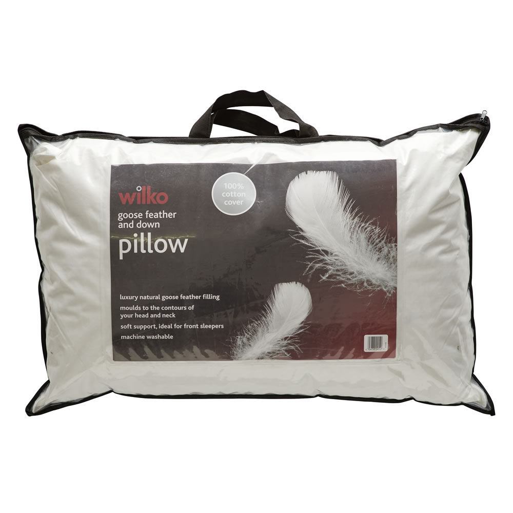 Wilko Goose Feather and Down Pillow Image 5