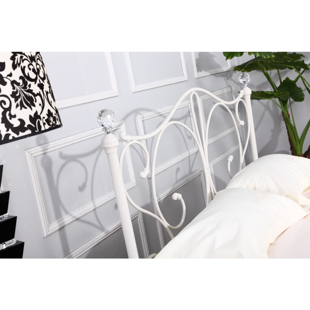 Florence Double Bed White Image 2