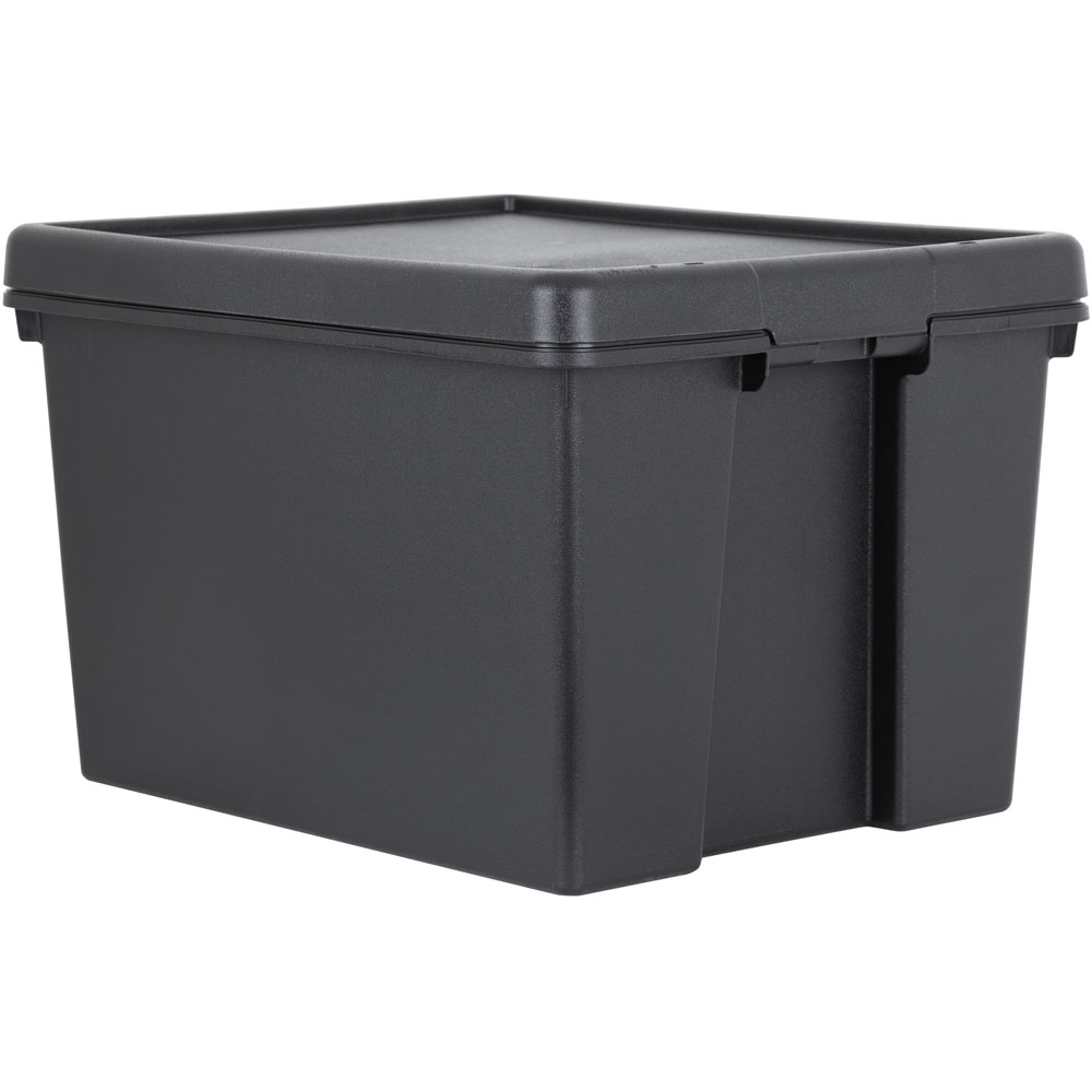 Wham 45L Black Bam Storage Box with Lid 3 Pack Image 3