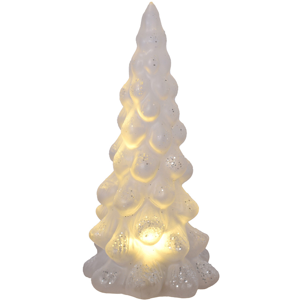Frosted Fairytale White Glitter LED Christmas Tree Image