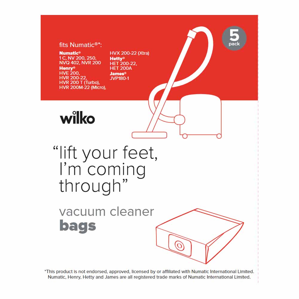 Wilko Vacuum Cleaner Bags 5 Pack Image