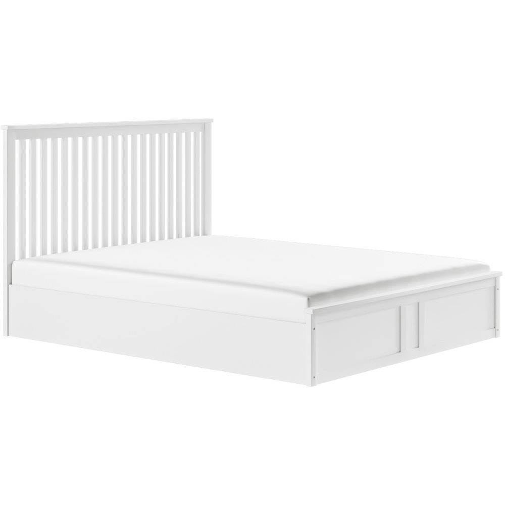 Flair Airedale Double White Wooden Ottoman Bed Image 2