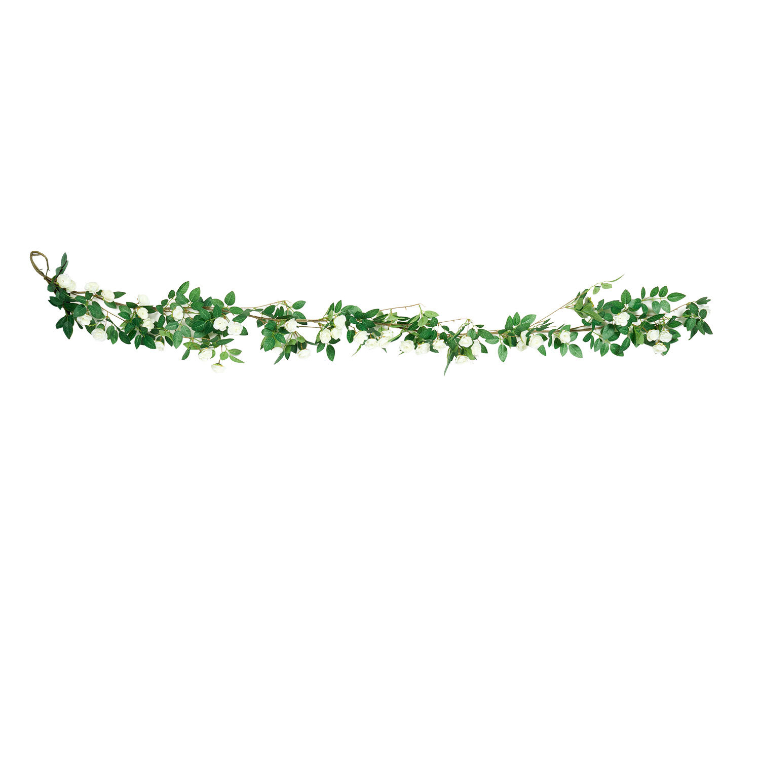 Ivory Victoria Rose Garland 188cm Image 1