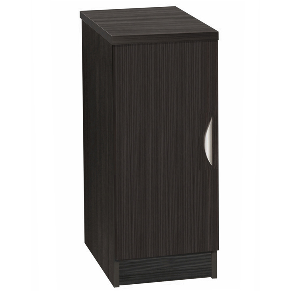 R White Cabinets Single Door Black Desk Height Cupboard Image 2
