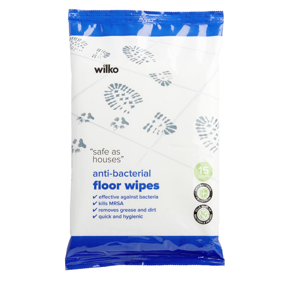 Wilko Cleanse And Shine Floor Wipes 15 pack Image 1