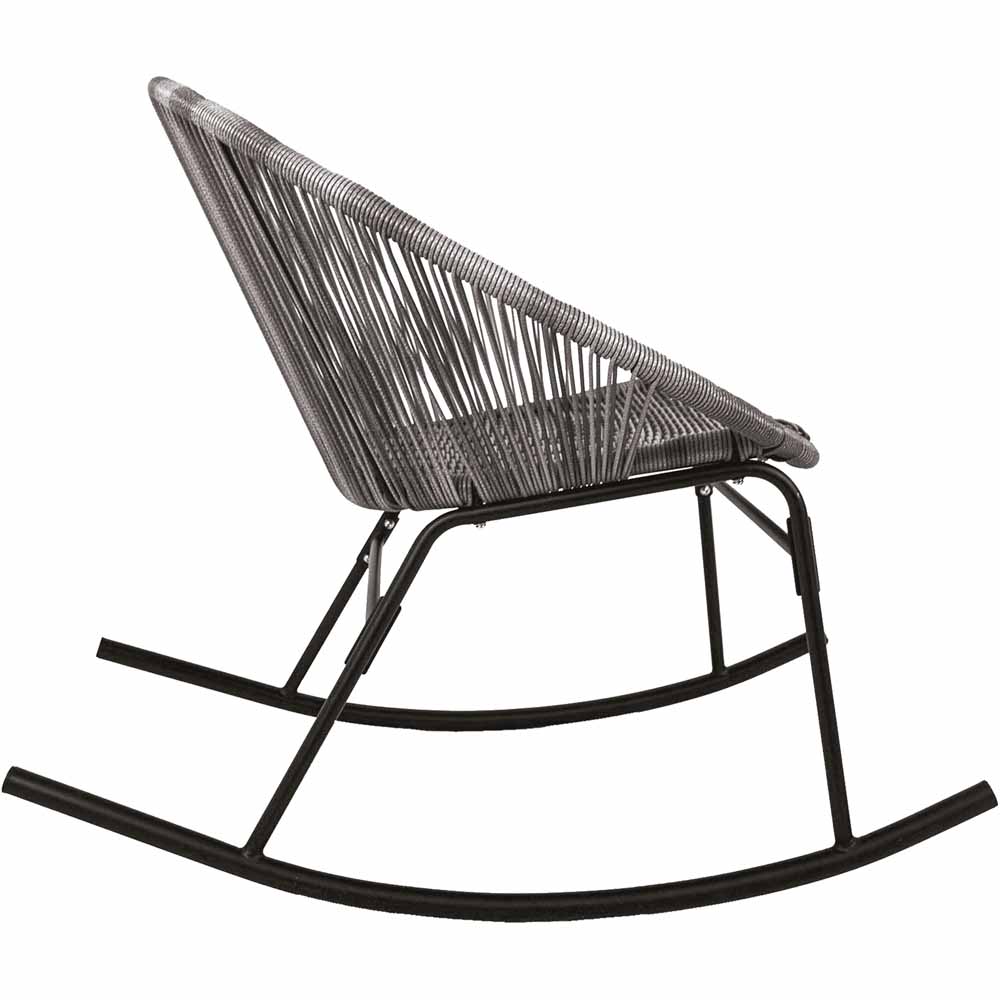Charles Bentley Grey Zanzibar Rocking Chair Image 4