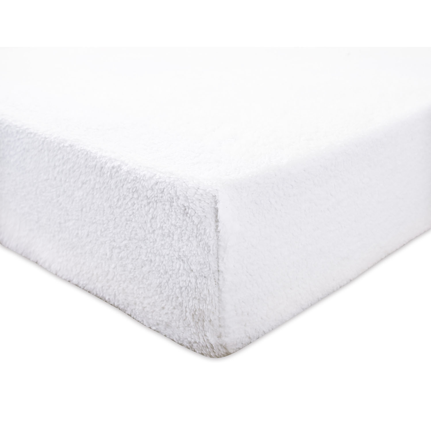 Fitted Sheet Teddy Fleece White - White / Single Image