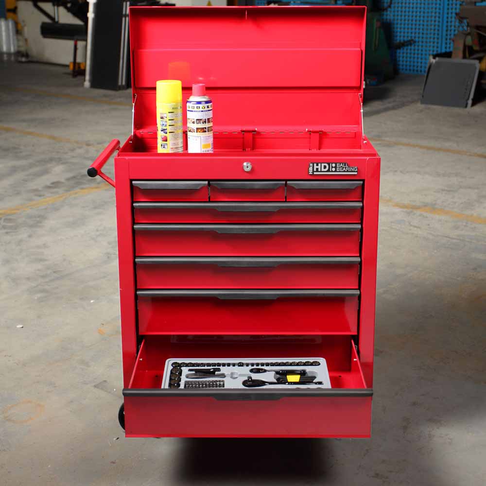 Hilka Heavy Duty 8 Drawer BBS Tool Cabinet with Lid Storage Image 10