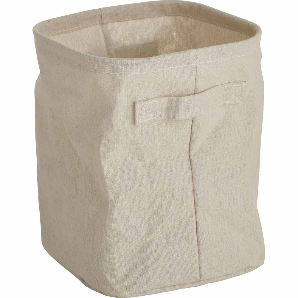 Wilko Small Polyester Basket Image 1