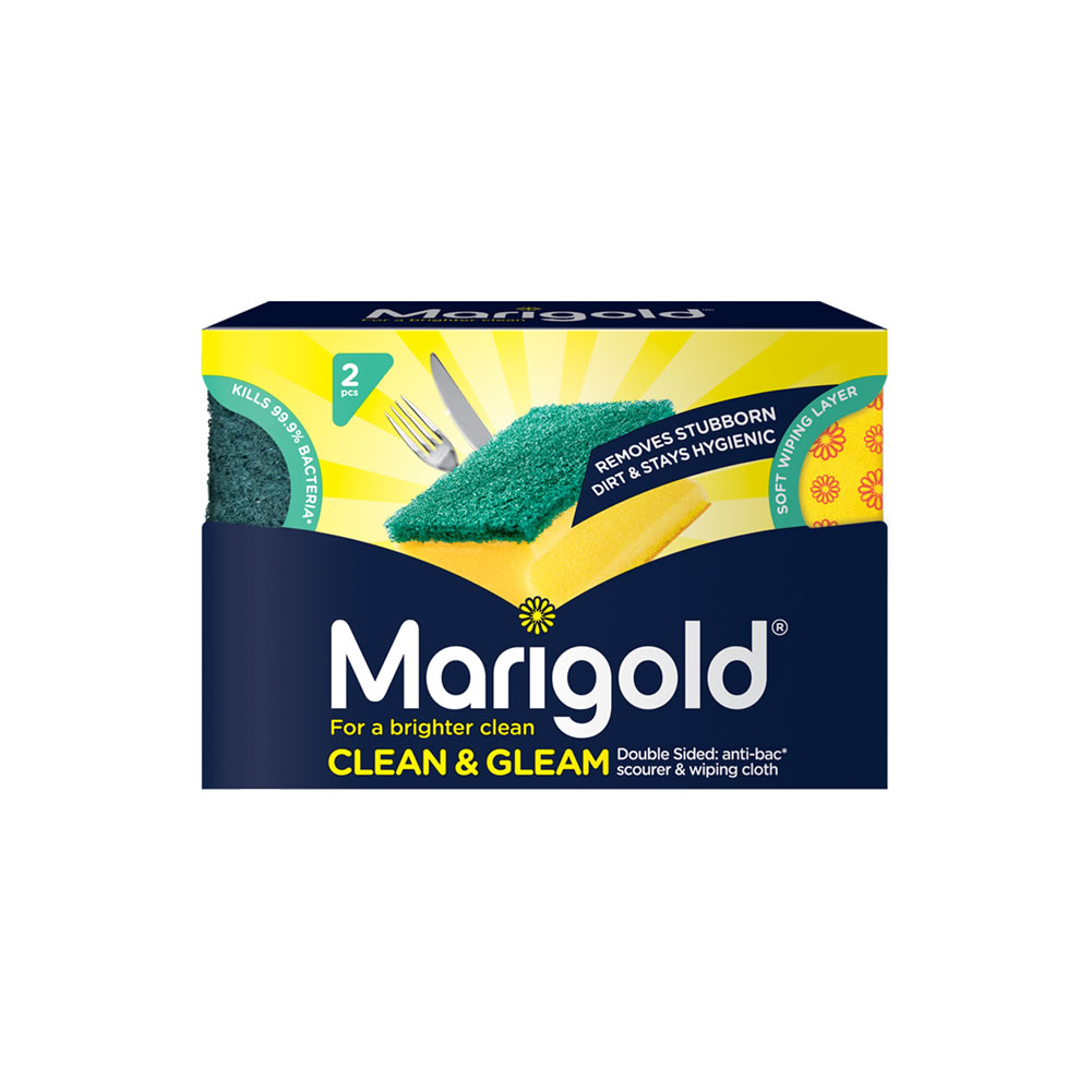 Marigold Clean and Gleam Scourer 2 pack Image 1