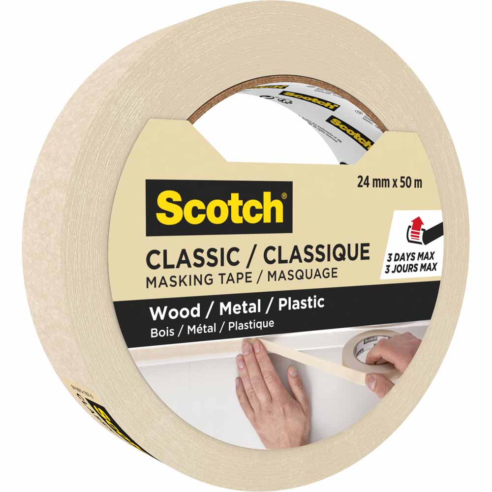 Scotch Classic Masking Tape 24mm x 50m Wilko