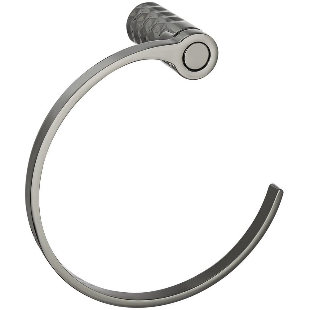 Geo Towel Ring Graphite Image