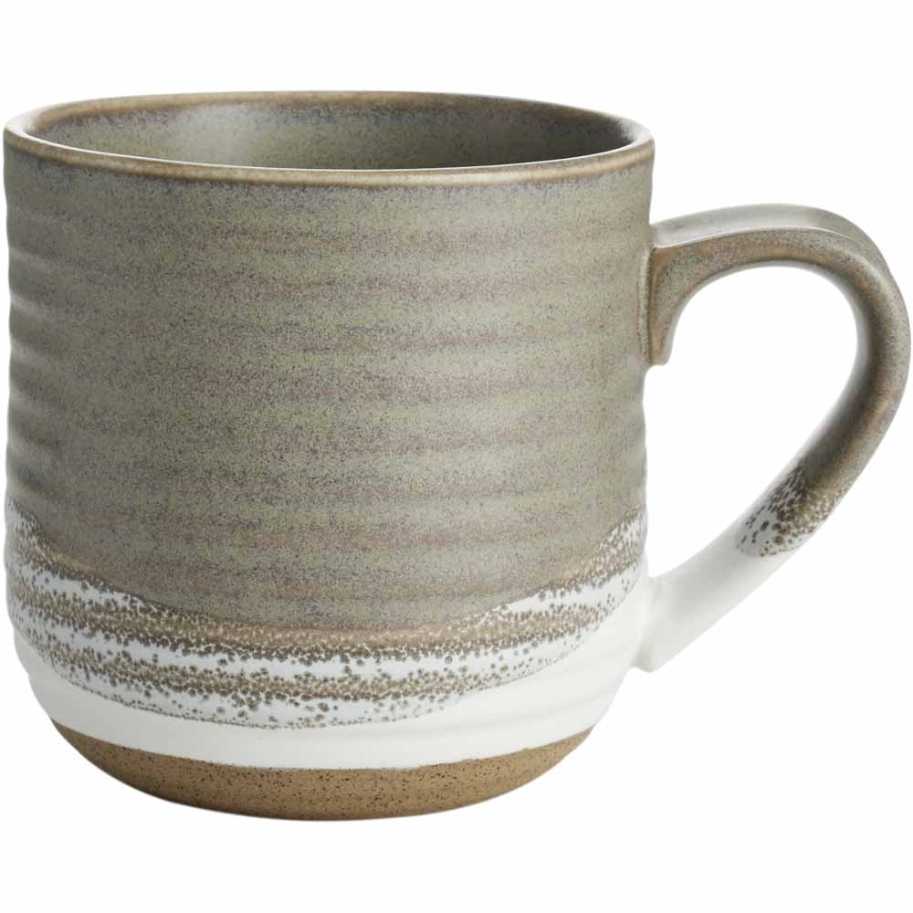 Wilko Stone Artisan Speckled Dipped Mug Image 1