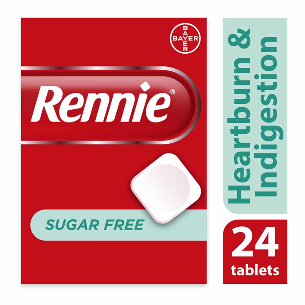 Rennie Sugar Free Tablets 24 pack Image 1