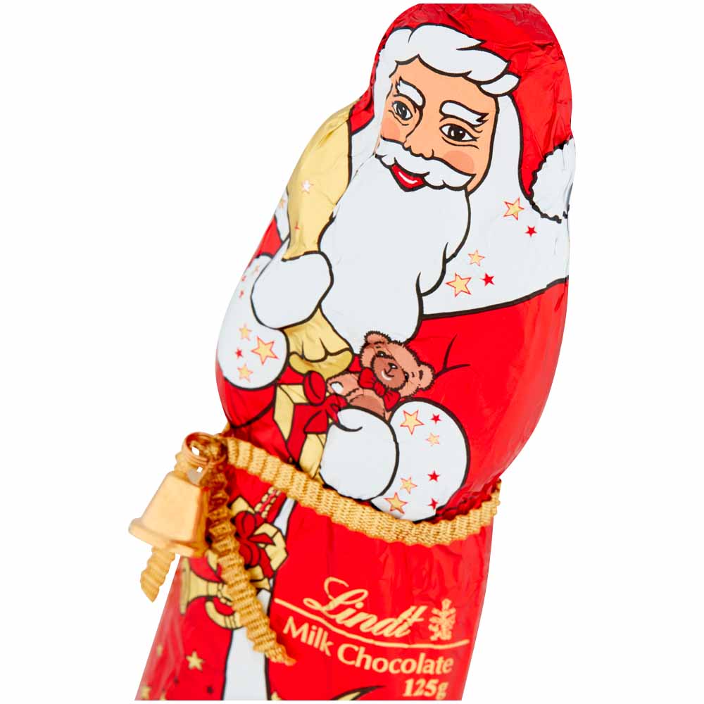 Lindt Milk Chocolate Santa 125g Image 2