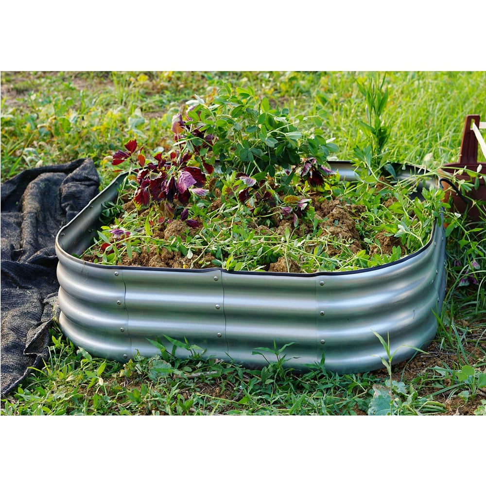 Gr8 Garden Square Galvanised Steel Raised Bed Planter Image 5