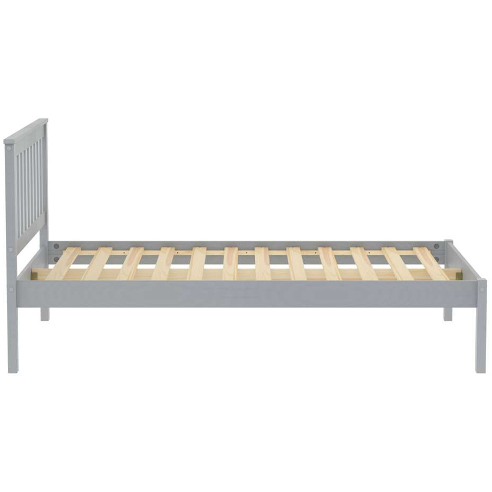 Denver Double Grey Wooden Bed Image 4