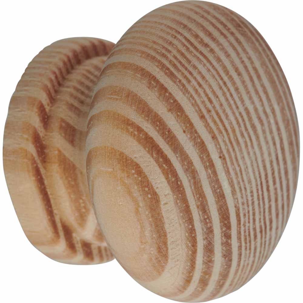 Wilko Pine Knobs 40mm 4 Pack Wilko